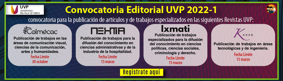 Convocatorias Editorial UVP 2022-1